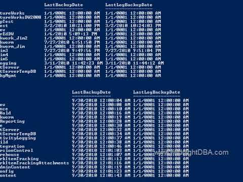 Monitor Backups with Powershell