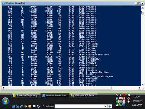 Beginning Powershell for DBAs 1