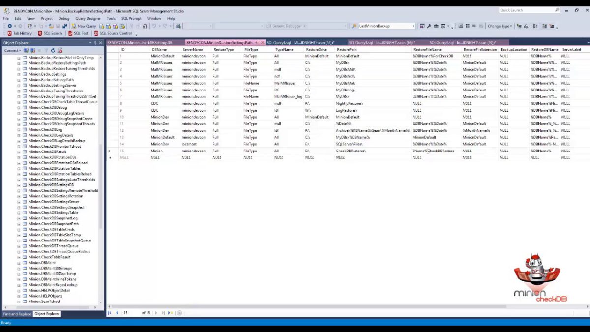 Remote CheckDB Connected Mode with LastMinionBackup