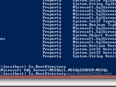 Get SQL Server Root Dir in Powershell