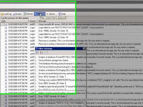 Troubleshoot Missing DB File