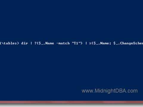 Change Schema in Powershell