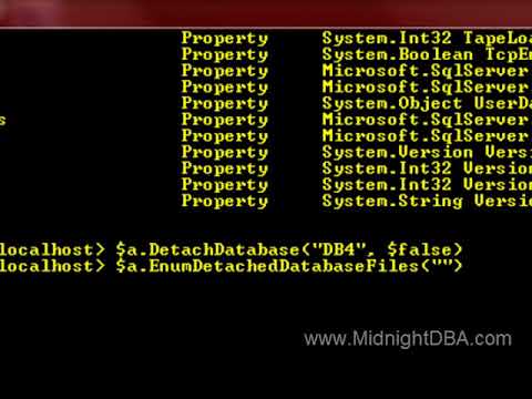 Calling Detach Methods in Powershell