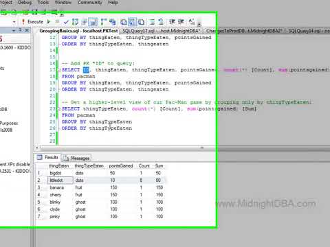 TSQL: Grouping Basics