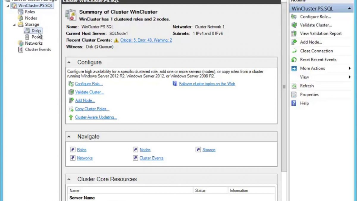 Series: Setup SQL Server Cluster- 11 of 15