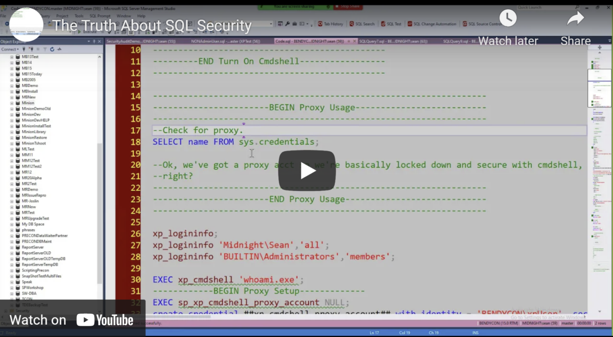 The Truth About SQL Security